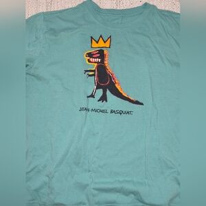 Jean Michel Basquiat Dinosaur Art Tee Shirt